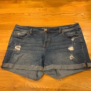 boyfriend aeropostale jean shorts